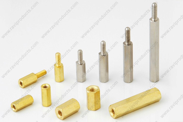 Bush to your sizes see description Custom Brass Threaded Standoff Spacer 